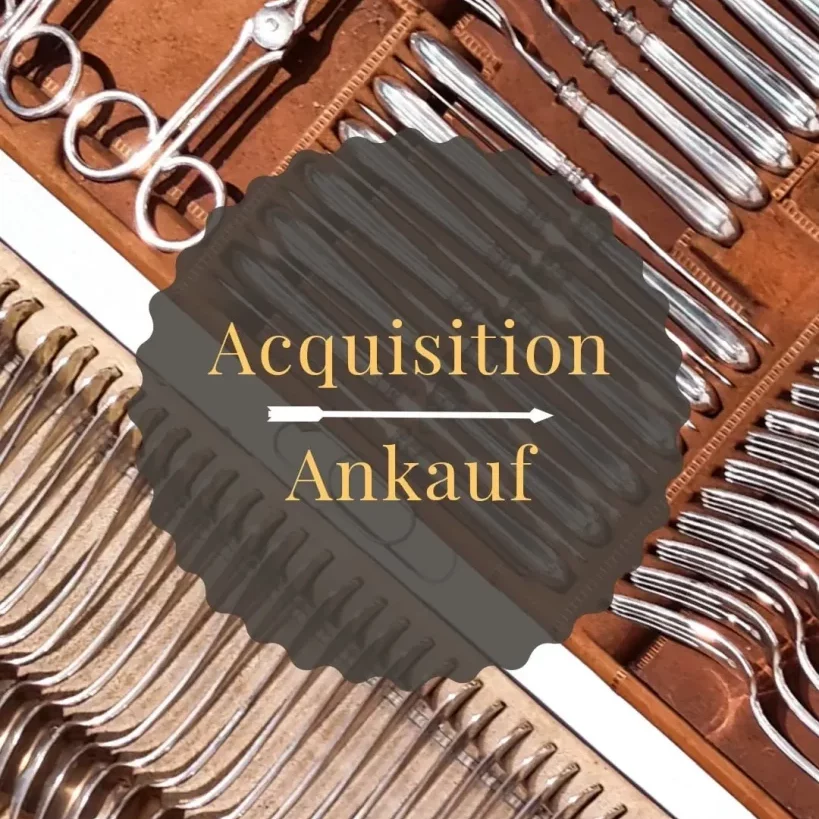 AnkaufAquisition-1 Kauf und Verkauf von Silberbesteck, böhmische Glässer, Laterndluhren, Dachuhren, Klinkosch, Dub
